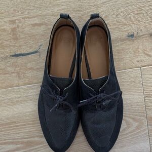 UGG Black Suede Flats Minimalist Design